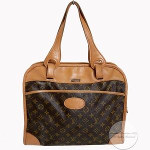 Louis Vuitton Bag Tote Monogram Carry On Diaper Bag French Co Vintage 70s Rare